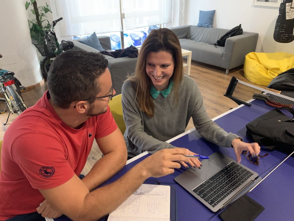 Olga and Ben at The Living Room Coworking