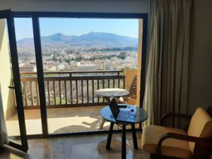 Working Remotely from a hotel room in Melilla, Africa