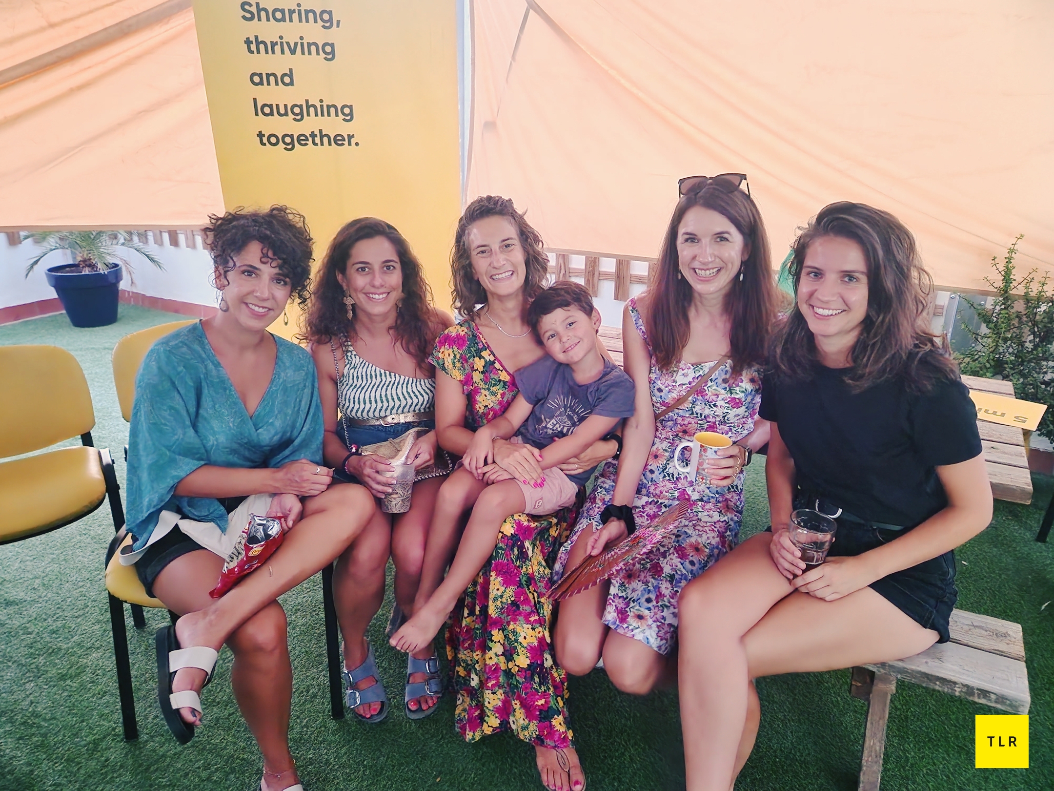 A group of TLR Family members attending Ben’s recent TGIF talk about going without alcohol for one year, including (from right to left); Jeltje Visser, Anja Siewert, Nicolas, Martina Crepaz and Natalia Sainz. Pic: Kelly O’Brien