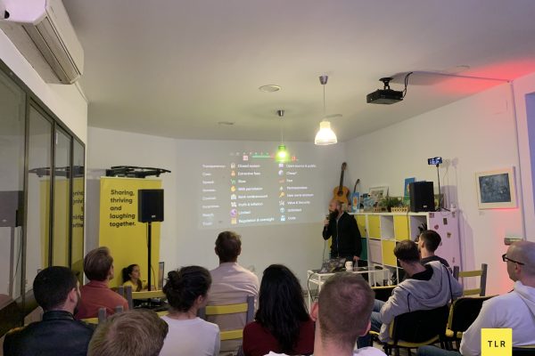 TLR member Jan talking to the community about crypto