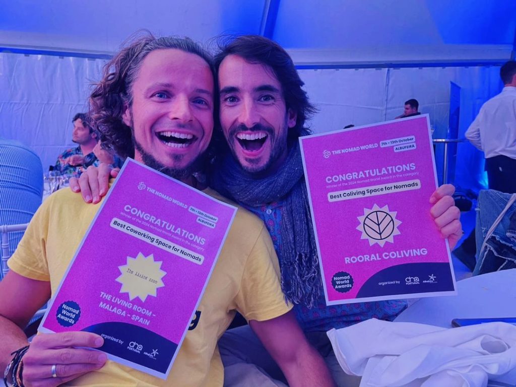 TLR wins Best Coworking Space for Nomads, while Rooral wins Best Coliving Space for Digital Nomads