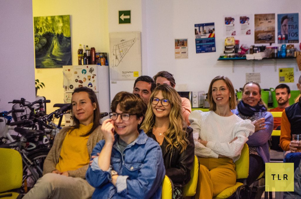 Audience members enjoying Katya’s recent talk. Pic: Adriana Marijuan.